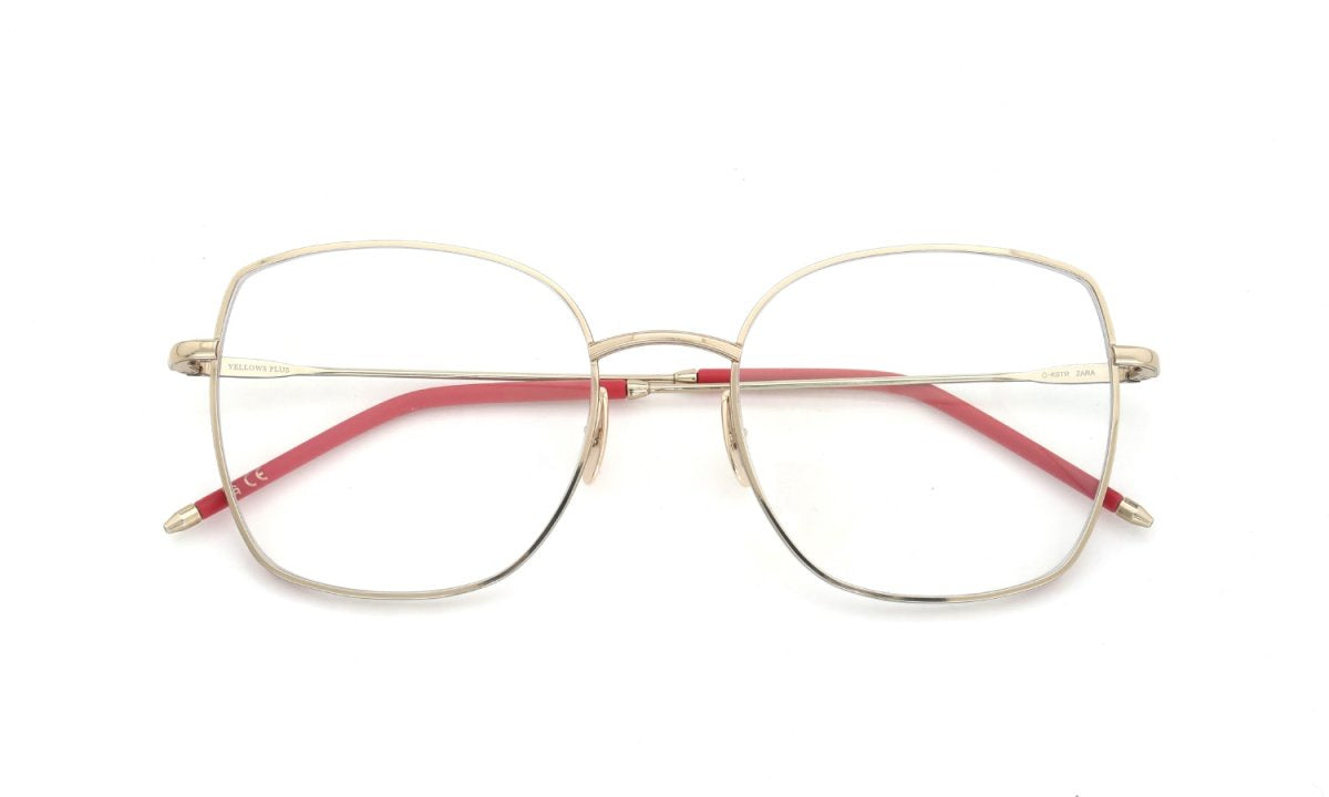 YELLOWS PLUS ZARA EYEGLASS FRAME Gold/Tarazman Red