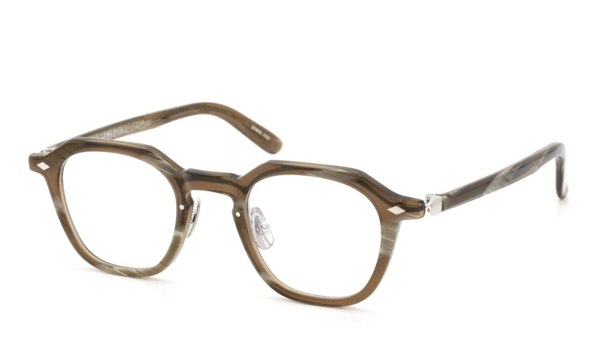 YELLOWS PLUS DENNIS EYEWEAR Green Horn/Silver