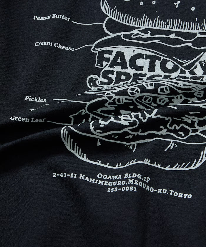 Burger Factory x FREAK'S STORE Burger Factory Special Big Silhouette Back Print Crew Neck T-shirt