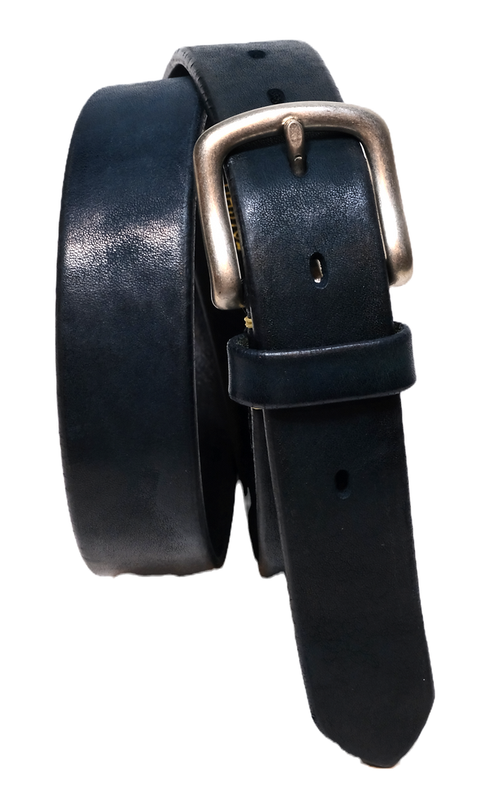 Vintage Works HAND MADE LEATHER BELT DH5702 INK BLUE