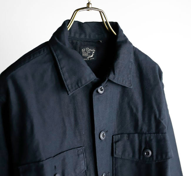 orSlow U.S ARMY FATIGUE SHIRT BLACK