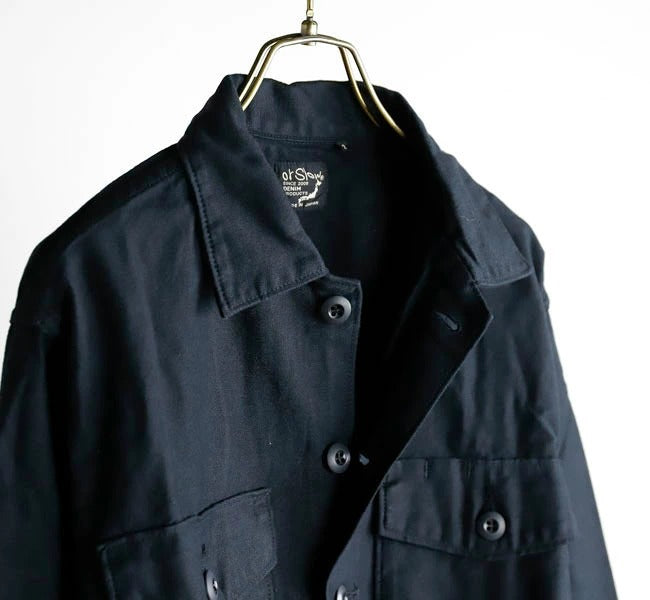 orSlow U.S ARMY FATIGUE SHIRT BLACK