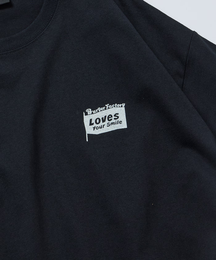 Burger Factory x FREAK'S STORE Burger Factory Special Big Silhouette Back Print Crew Neck T-shirt