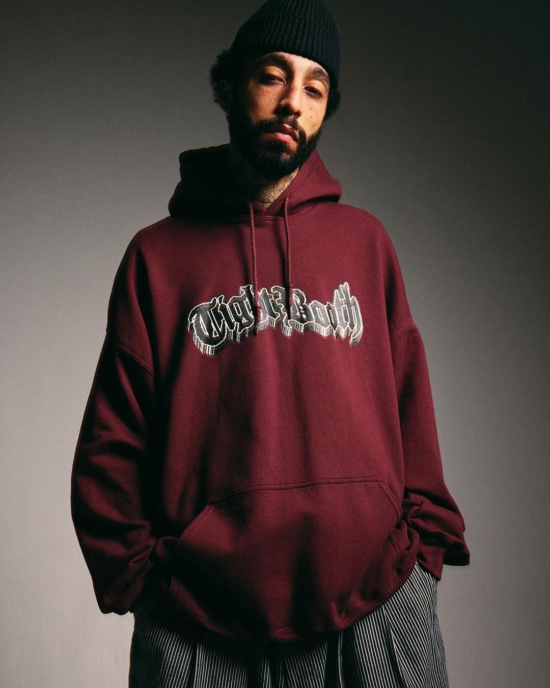 TIGHTBOOTH 3D LOGO HOODED SWEAT SHIRT