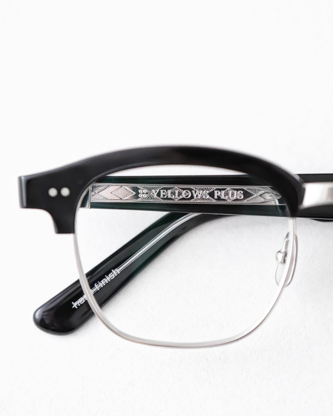 YELLOWS PLUS ROGER EYEGLASS FRAME Black Silver