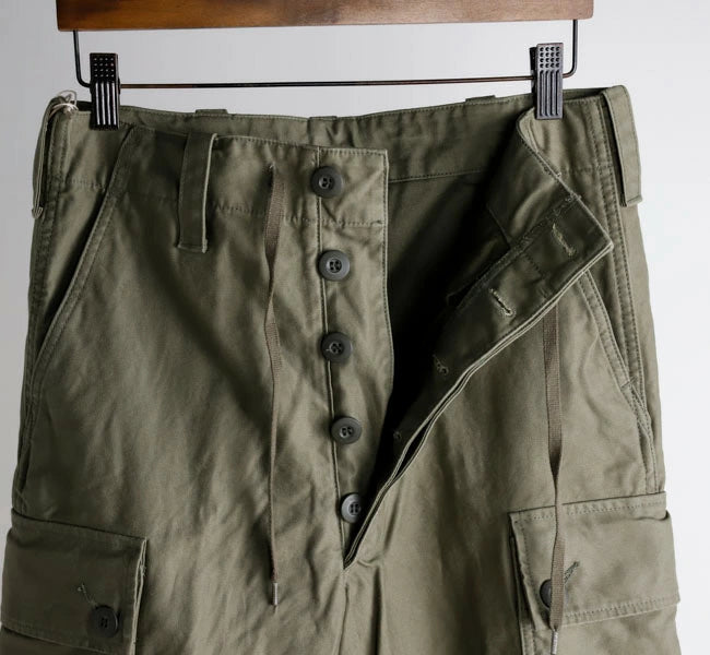 orSlow WIDE FIT CARGO PANTS ARMY GREEN