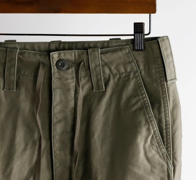 orSlow WIDE FIT CARGO PANTS ARMY GREEN