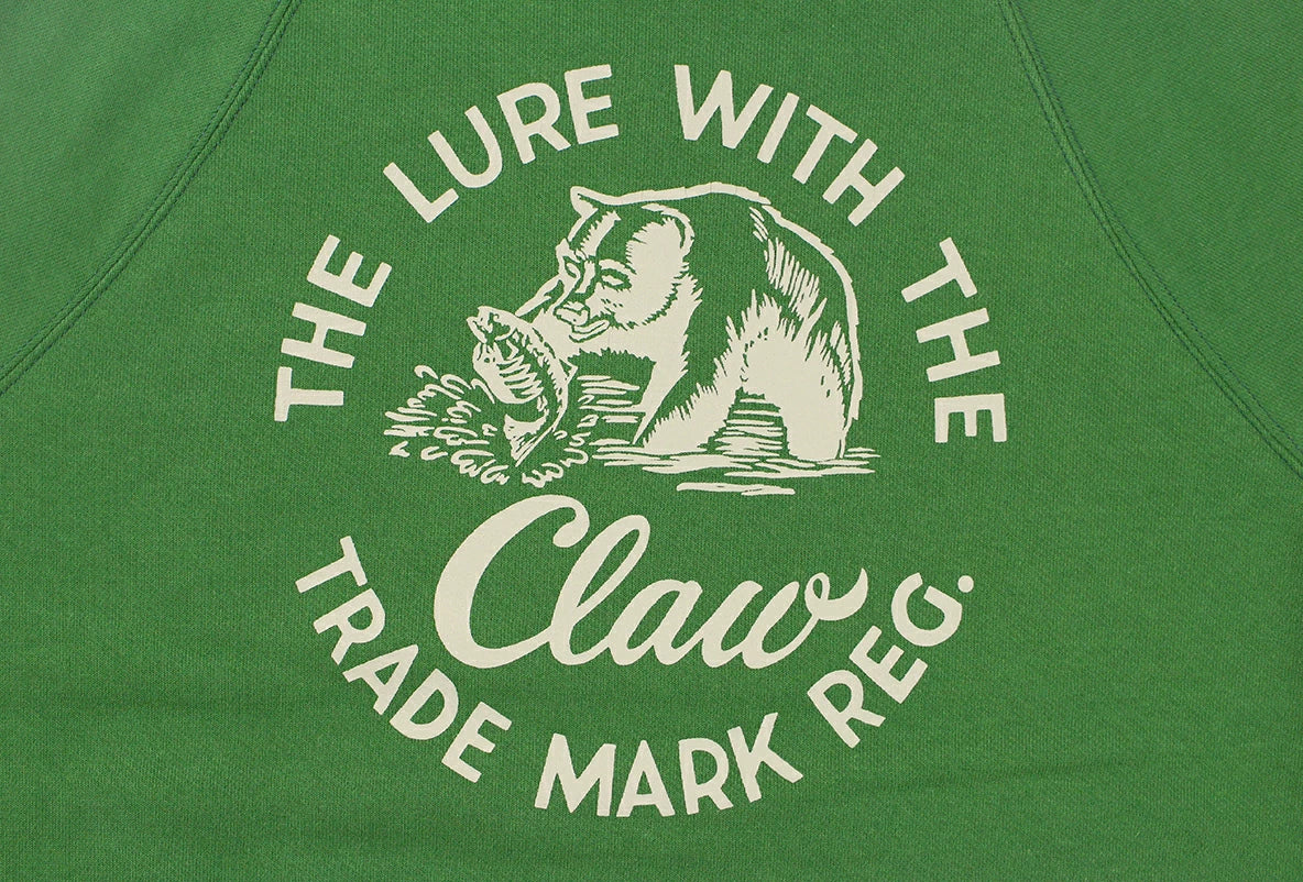 FREEWHEELERS & CO. "THE LURE WITH THE CLAW" RAGLAN SLEEVE SWEAT SHIRT
