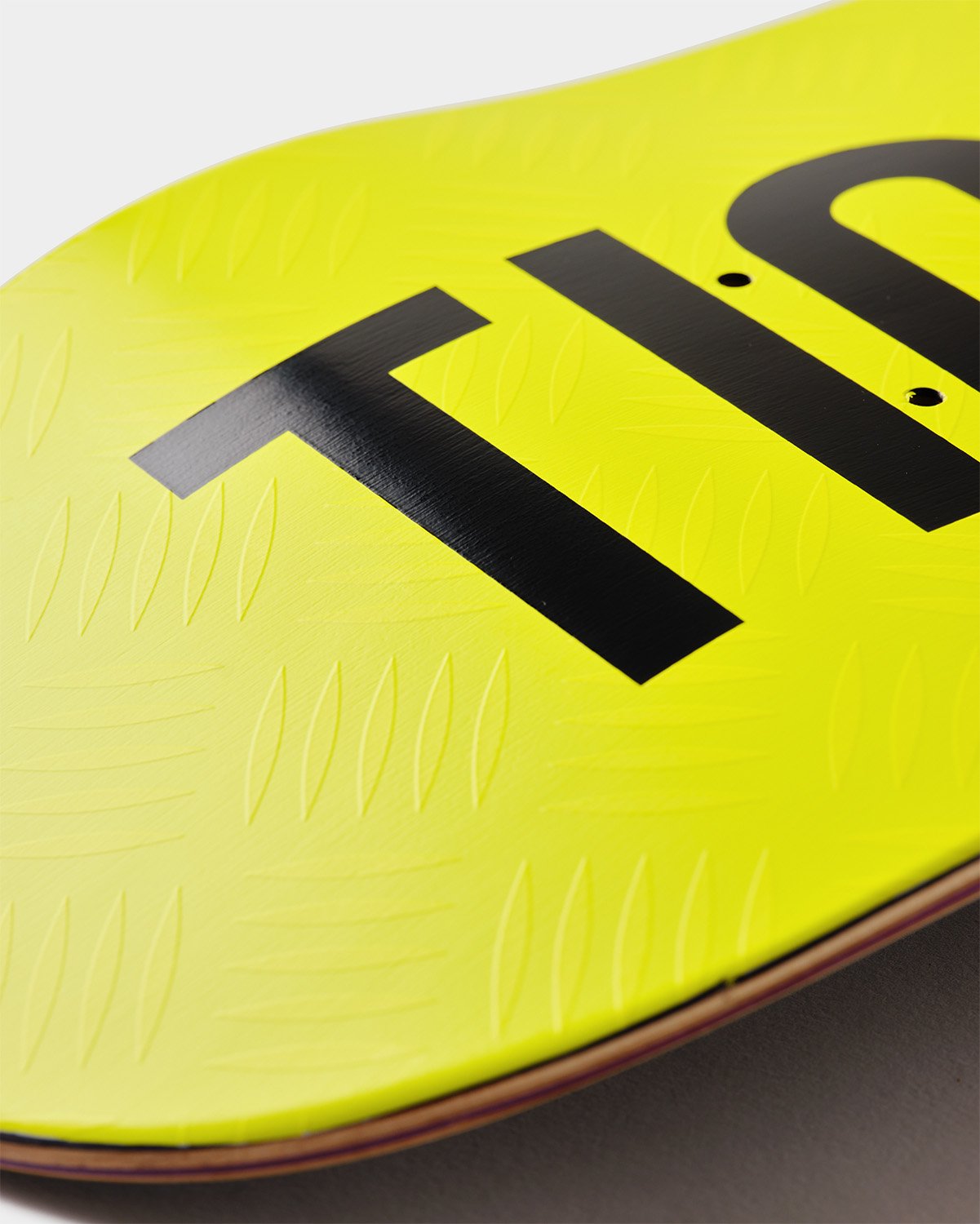 TIGHTBOOTH LOGO SKATEBOARD SAFETY YELLOW / BLACK