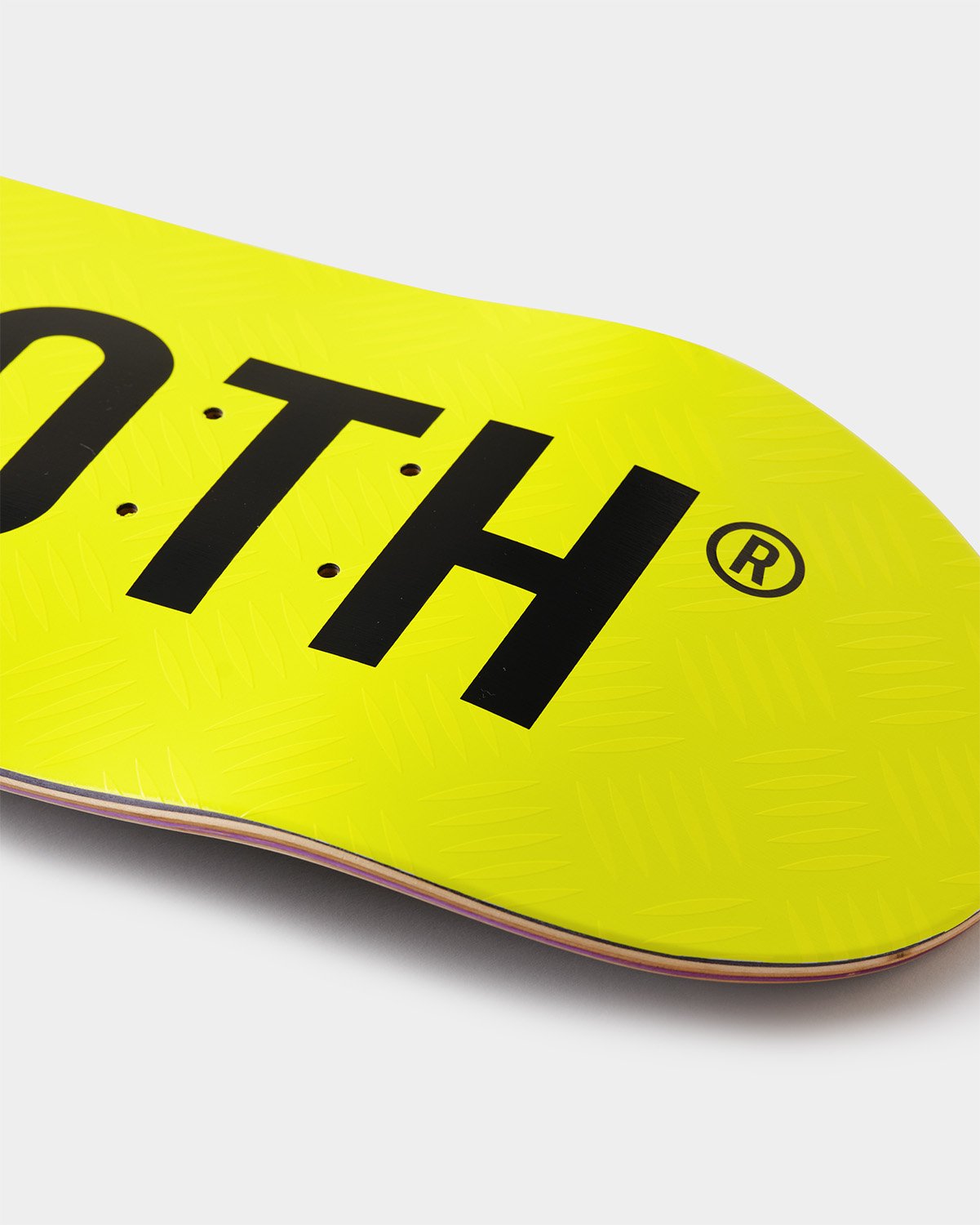 TIGHTBOOTH LOGO SKATEBOARD SAFETY YELLOW / BLACK