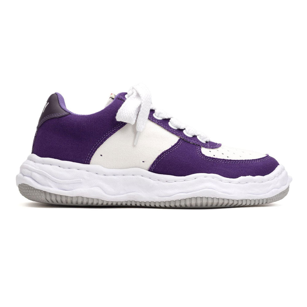 Maison MIHARA YASUHIRO WAYNE Original Sole Leather Lowtop Sneaker PURPLE x WHITE