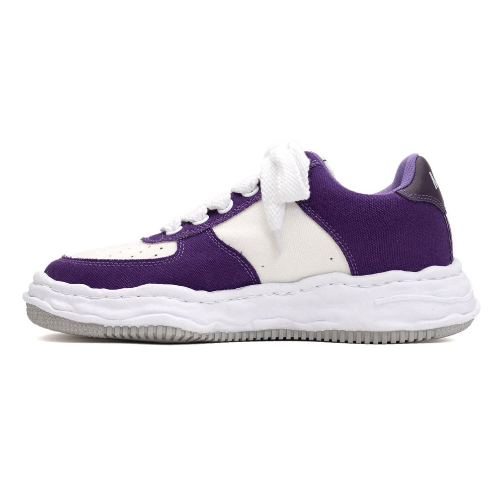 Maison MIHARA YASUHIRO WAYNE Original Sole Leather Lowtop Sneaker PURPLE x WHITE