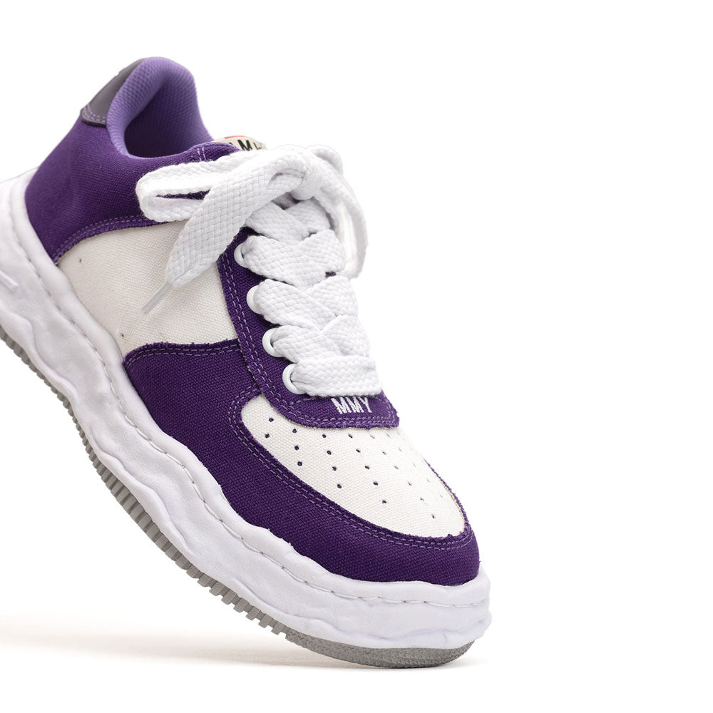 Maison MIHARA YASUHIRO WAYNE Original Sole Leather Lowtop Sneaker PURPLE x WHITE