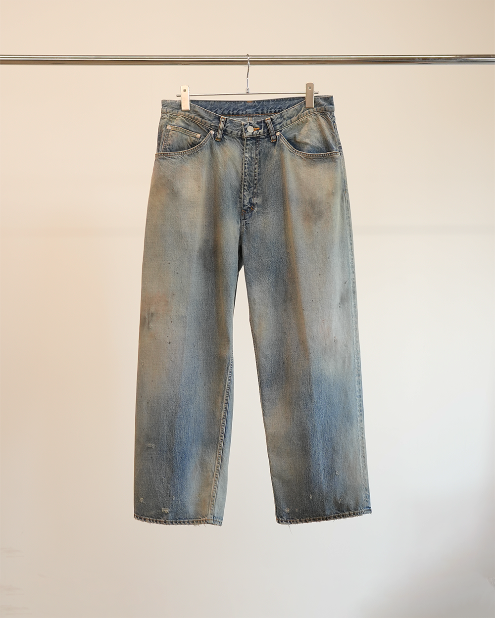 ANCELLM AGING STRAIGHT 5P DENIM PANTS ANCELLM AGING STRAIGHT 5P DENIM PANTS