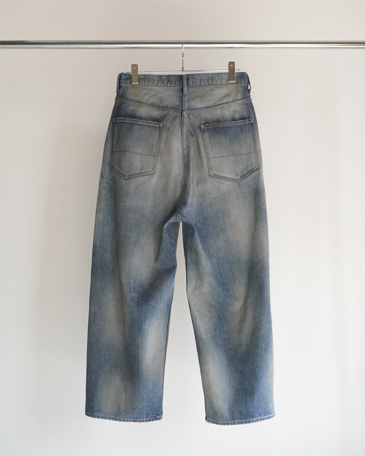 ANCELLM AGING WIDE DENIM 5P PANTS