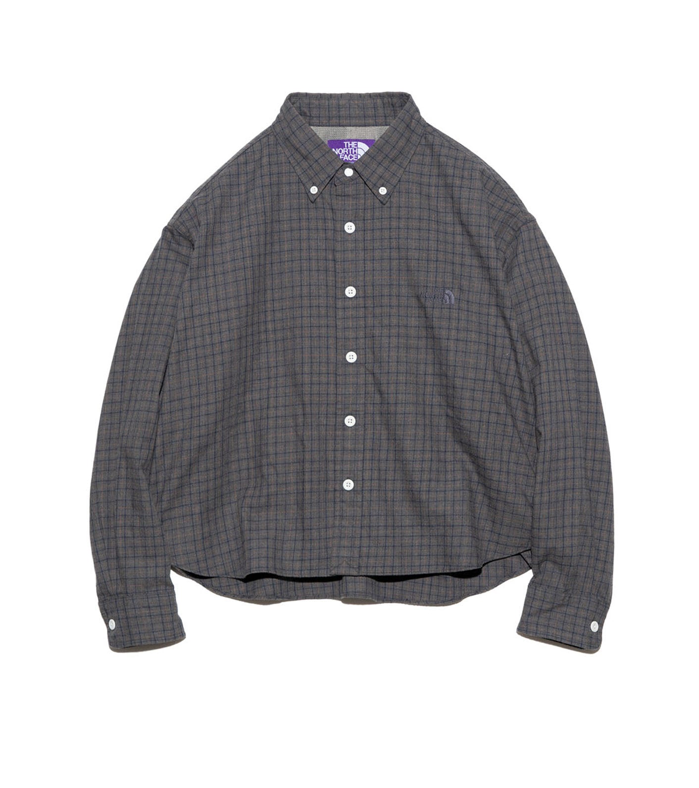 THE NORTH FACE PURPLE LABEL Button Down Tattersall Field Cropped Shirt