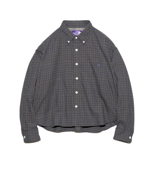 THE NORTH FACE PURPLE LABEL Button Down Tattersall Field Cropped Shirt