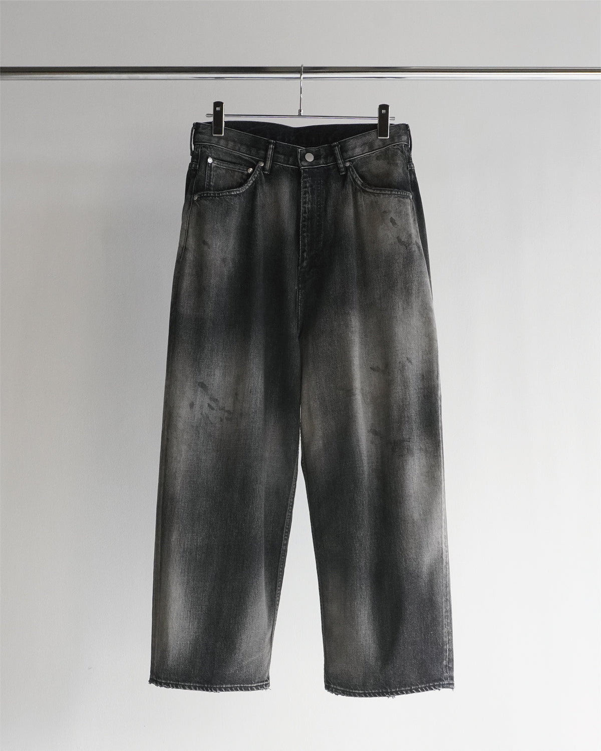 ANCELLM AGING WIDE DENIM 5P PANTS