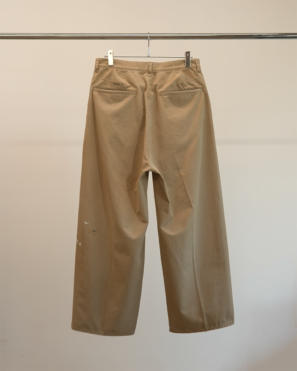 ANCELLM REMAKE WIDE CHINO TROUSERS ベージュ ANCELLM REMAKE WIDE CHINO TROUSERS – unexpected store