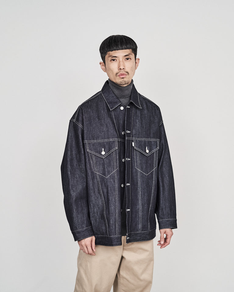 Graphpaper Selvage Denim Trucker Jacket - RIGID – unexpected store