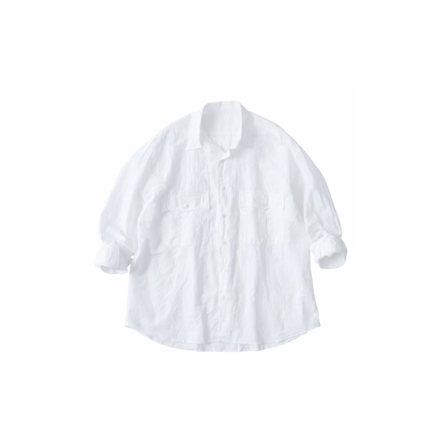 Porter Classic ROLL UP LINEN COTTON SHIRT (CANCLINI)