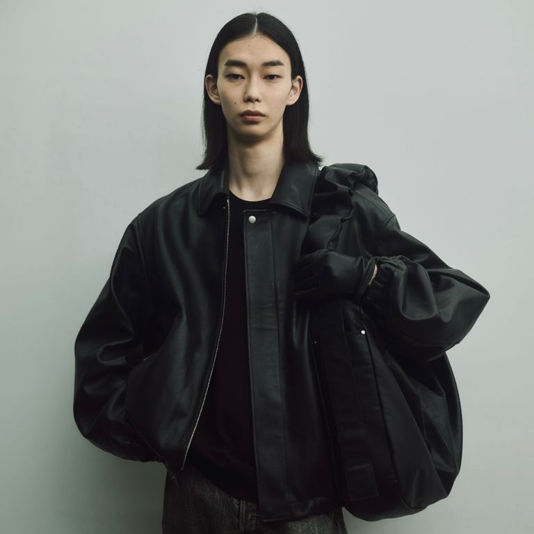 ssstein シュタイン　LEATHER ZIP SHORT JACKET L ssstein / シュタイン】LEATHER ZIP SHORT JACKET - DARK BROWN