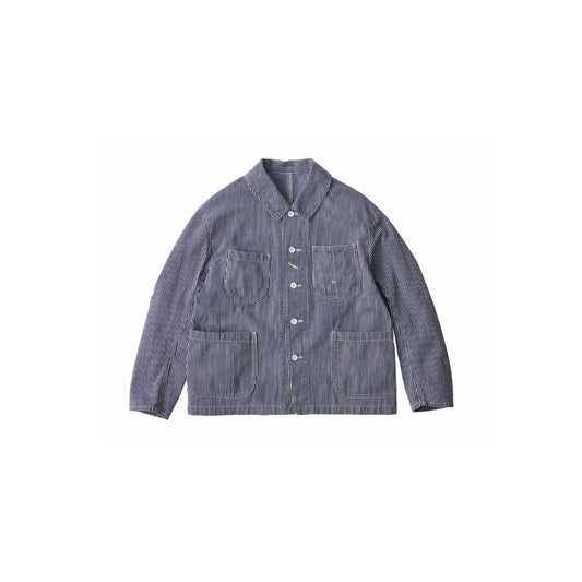 Porter Classic STEINBECK HICKORY STRIPE FRENCH JACKET