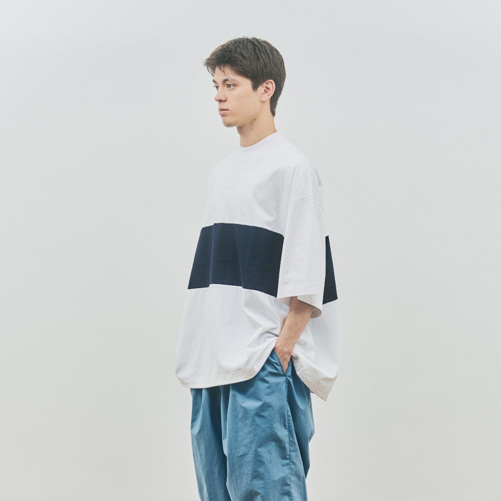 is-ness BALLOON COLOR BLOCK SHORT SLEEVE T-SHIRT