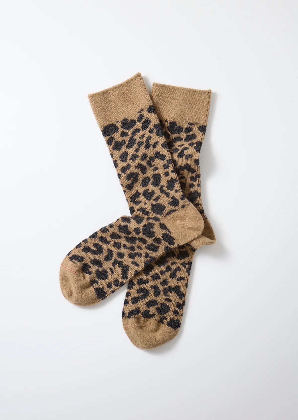 RoToTo LEOPARD PATTERN MERINO SOCKS