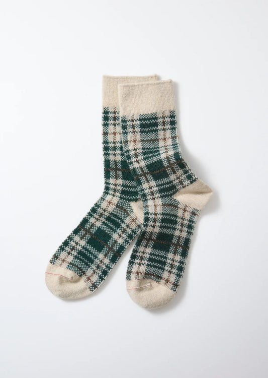 RoToTo CHECK PATTERN MERINO SOCKS