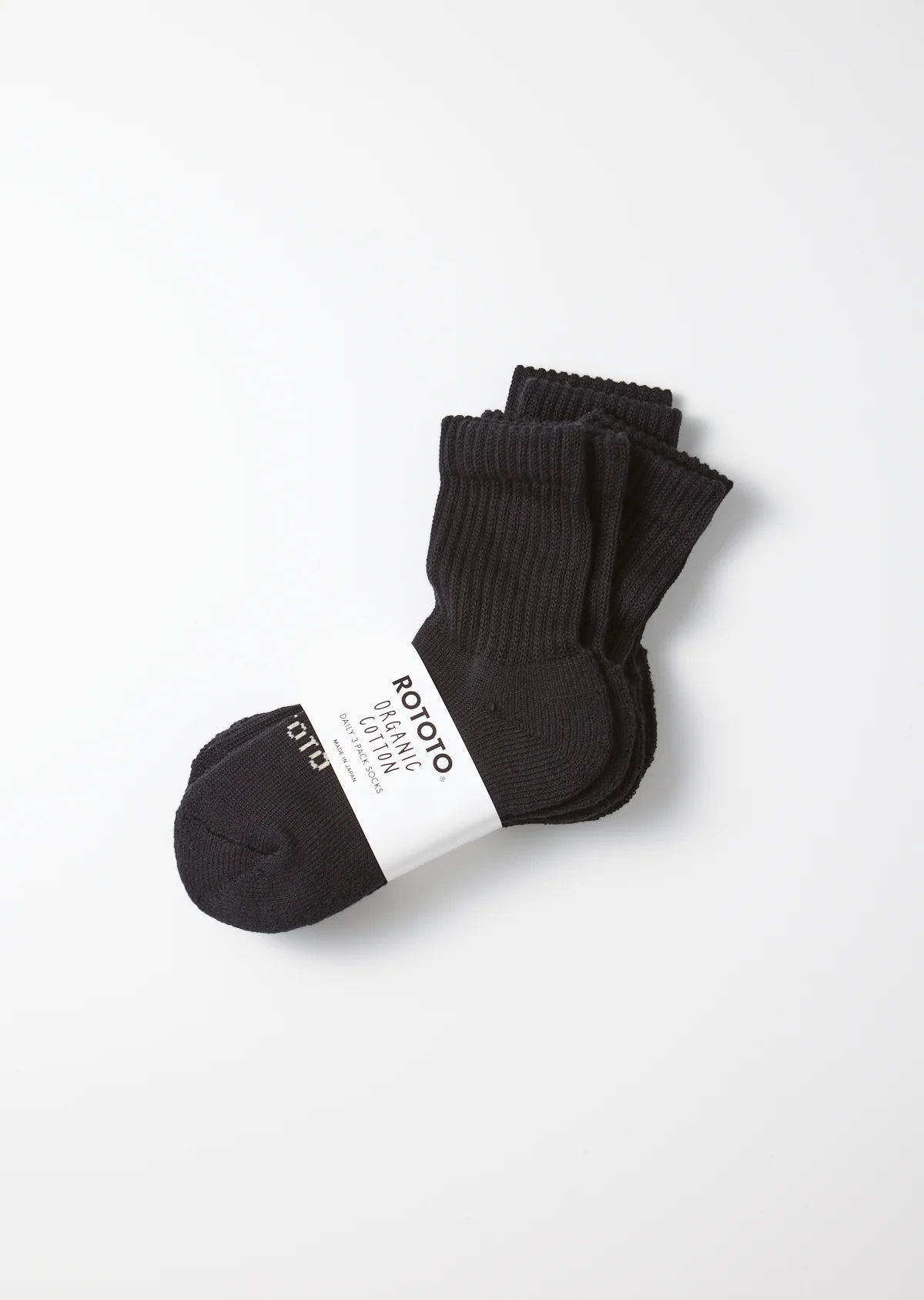 RoToTo ORGANIC DAILY 3 PACK MINI CREW SOCKS