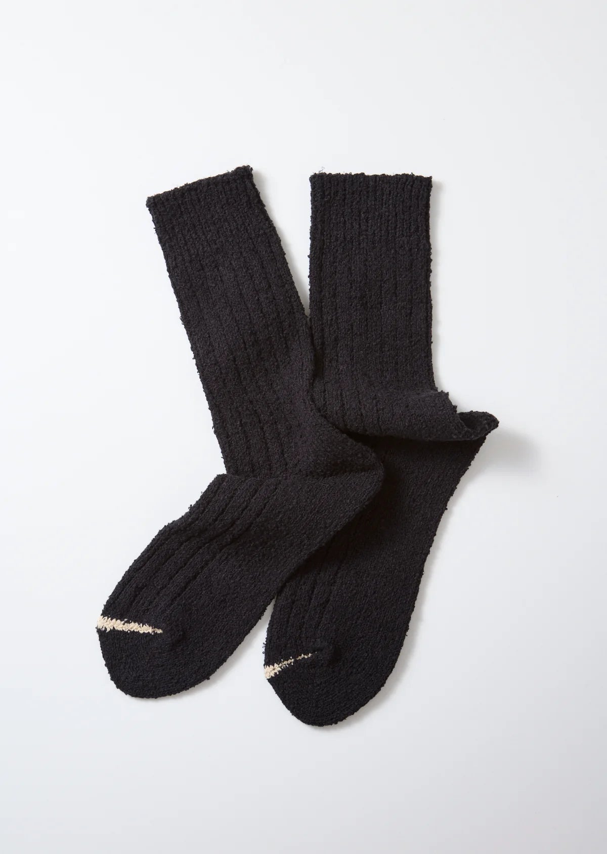 RoToTo RECYCLED COTTON BOUCLE CREW SOCKS