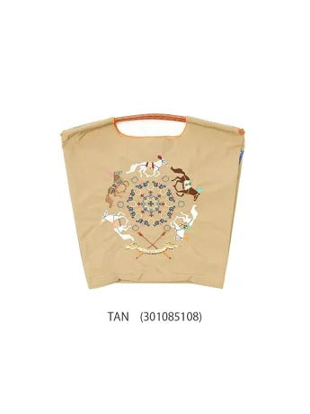 Ball & Chain Tote Bag HORSE RUN BLUE