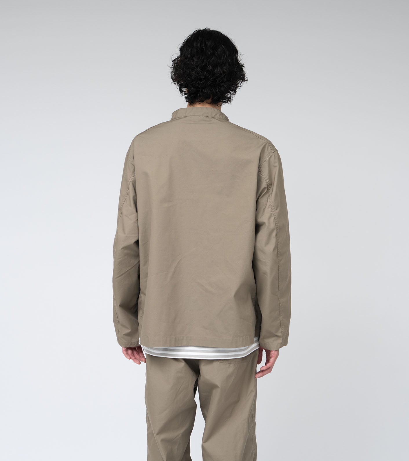 nanamica Band Collar Shirt Jacket