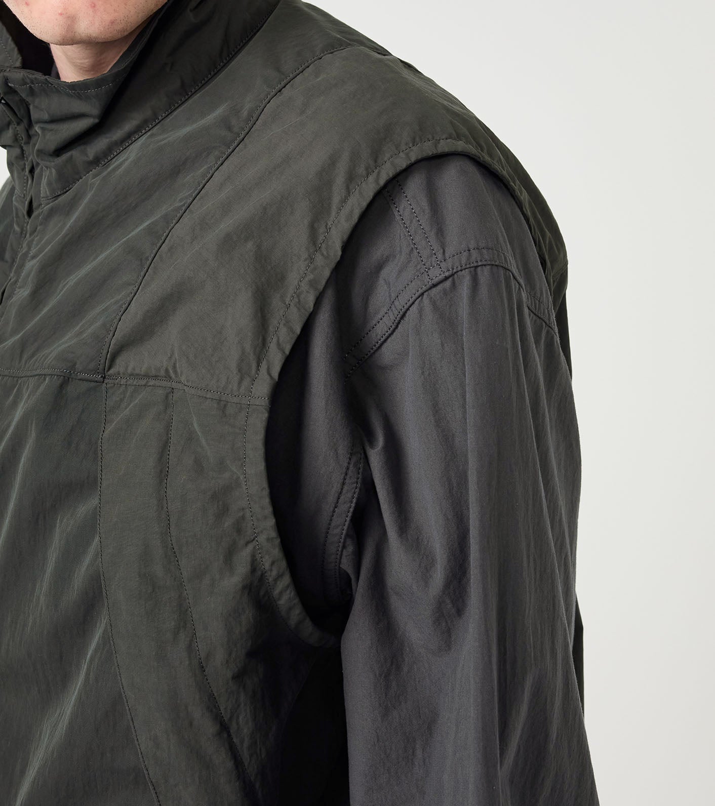 THE NORTH FACE PURPLE LABEL Brushed Weather Mountain Wind Vest