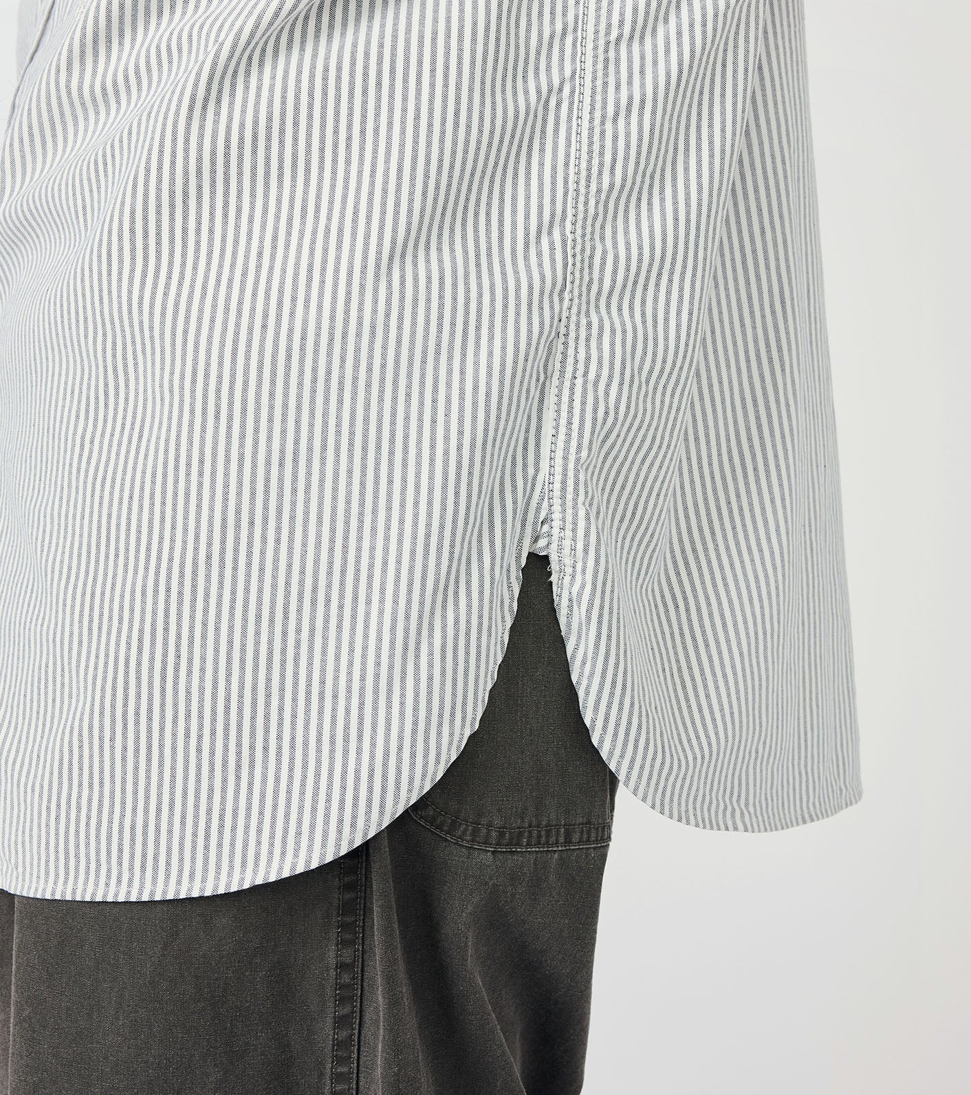 nanamica Button Down Stripe Wind Shirt