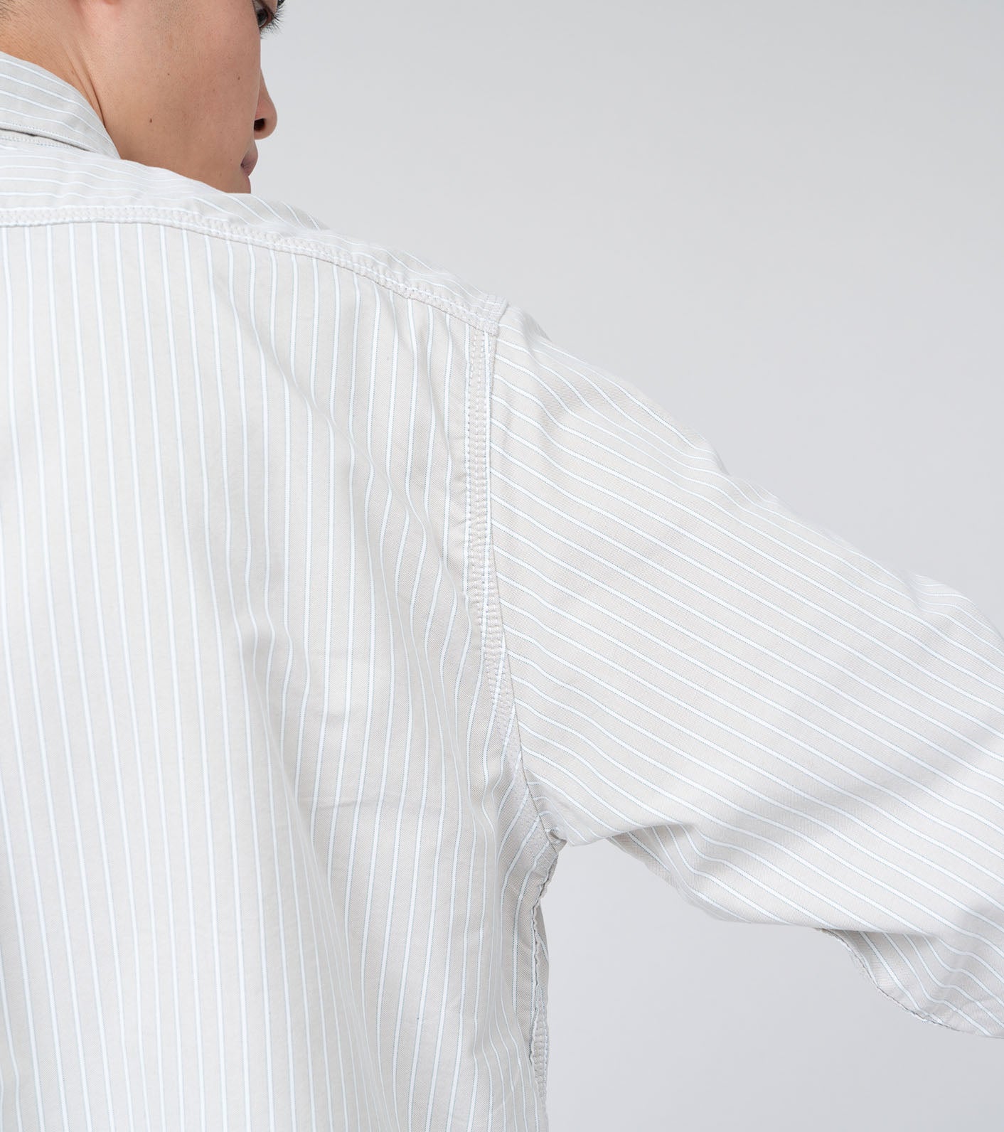 nanamica Button Down Stripe Wind Shirt