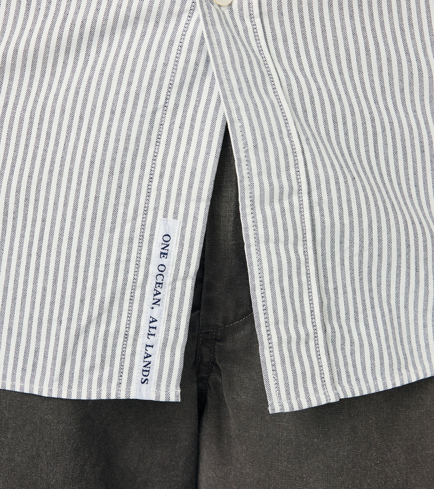 nanamica Button Down Stripe Wind Shirt
