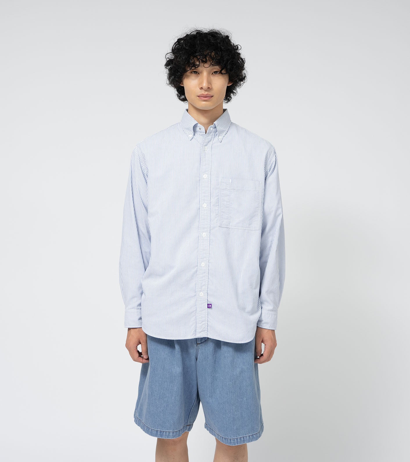 THE NORTH FACE PURPLE LABEL Button Down Striped Field Shirt