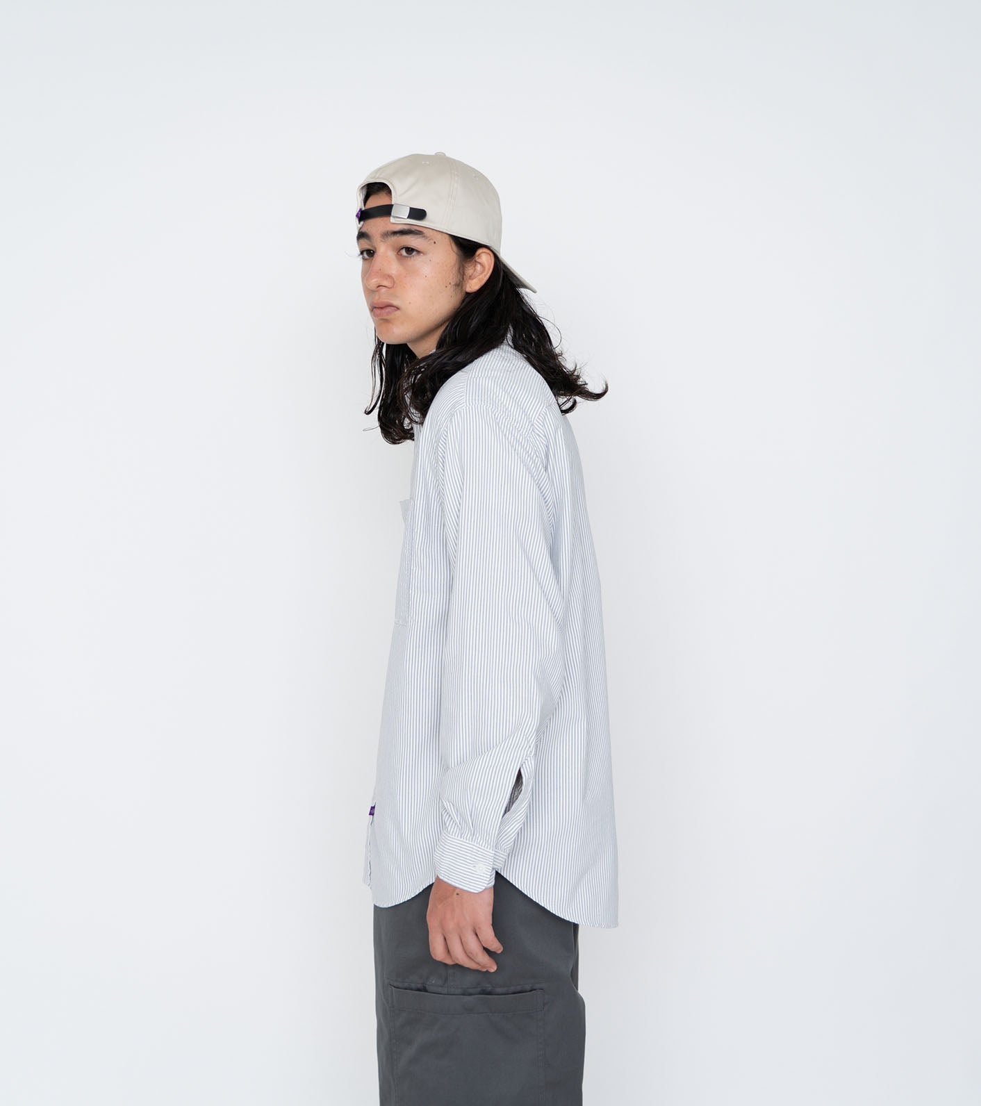 THE NORTH FACE PURPLE LABEL Button Down Striped Field Shirt