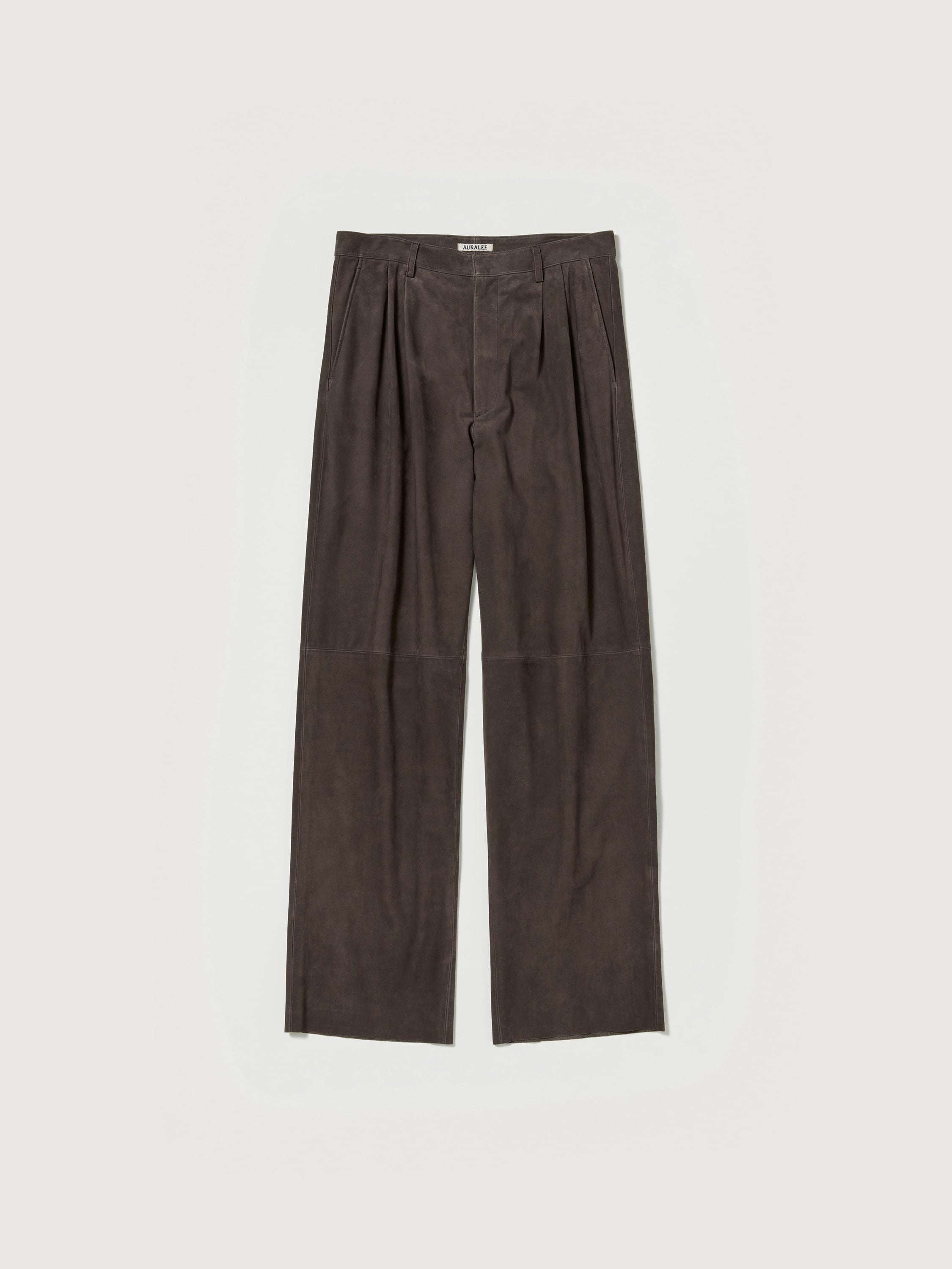 AURALEE CALF NUBUCK PANTS