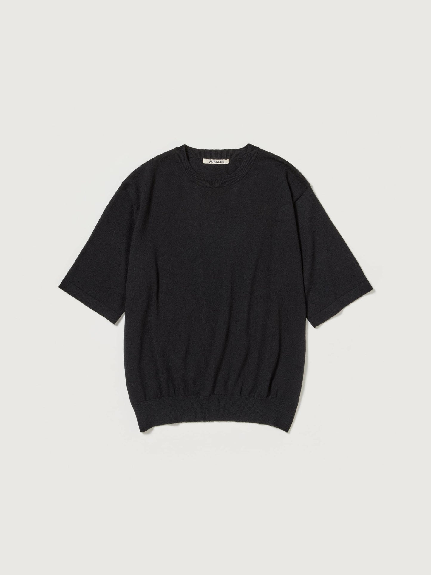 AURALEE CASHMERE HARD TWIST KNIT TEE
