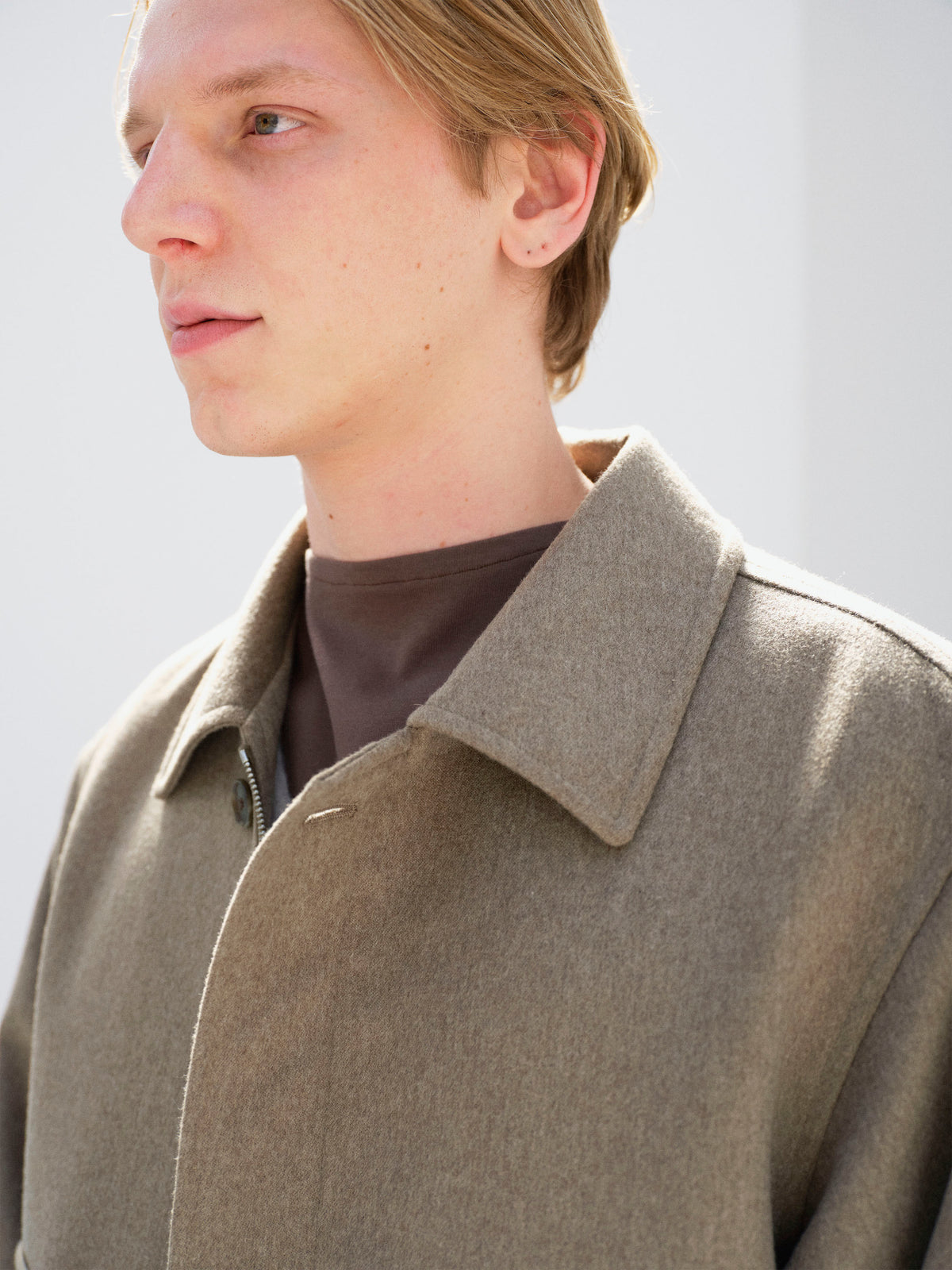 AURALEE CASHMERE MOLESKIN ZIP BLOUSON