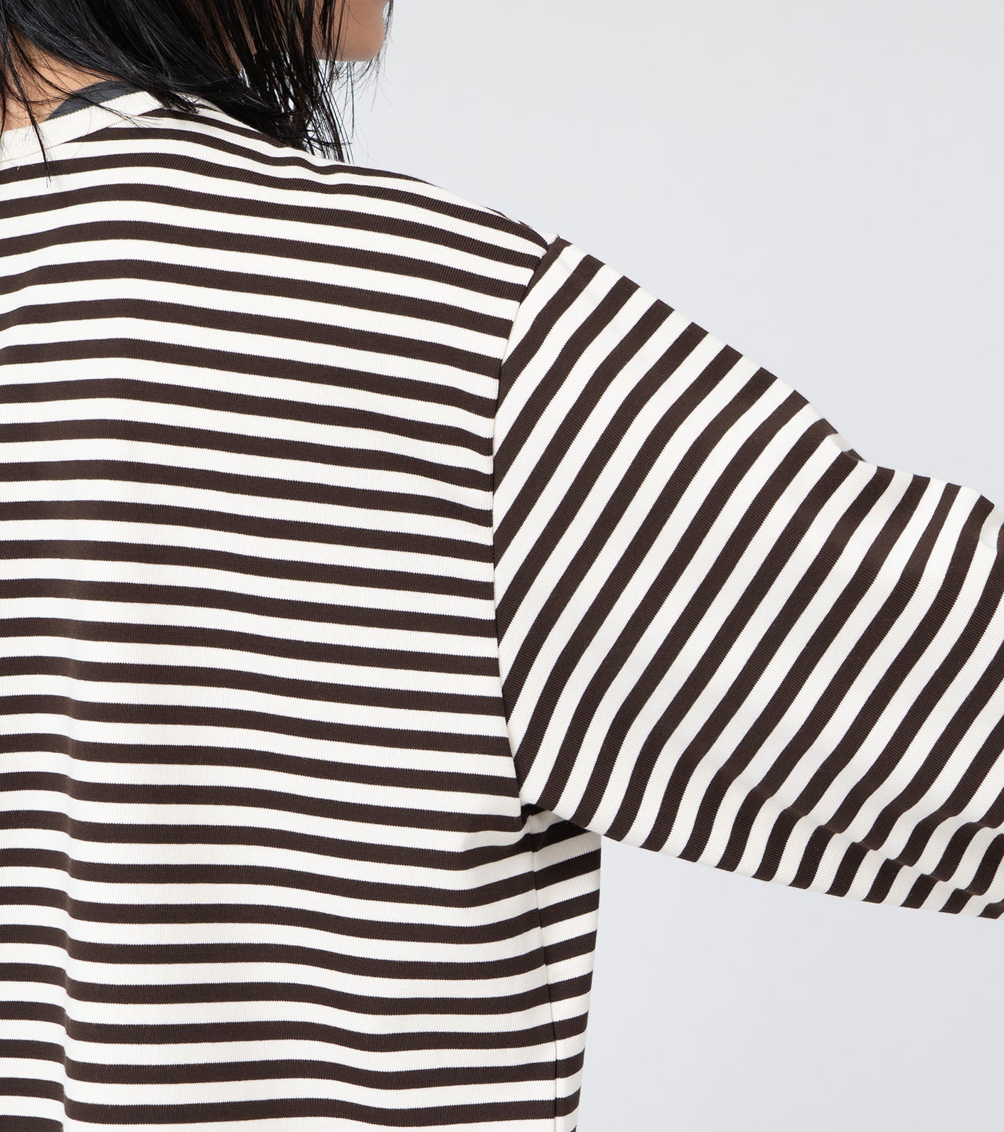 nanamica COOLMAX Stripe Jersey L/S Tee