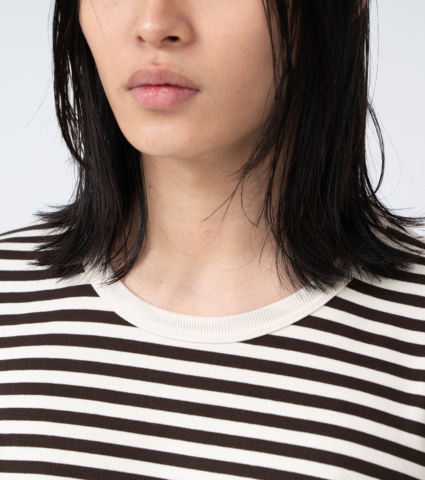 nanamica COOLMAX Stripe Jersey L/S Tee