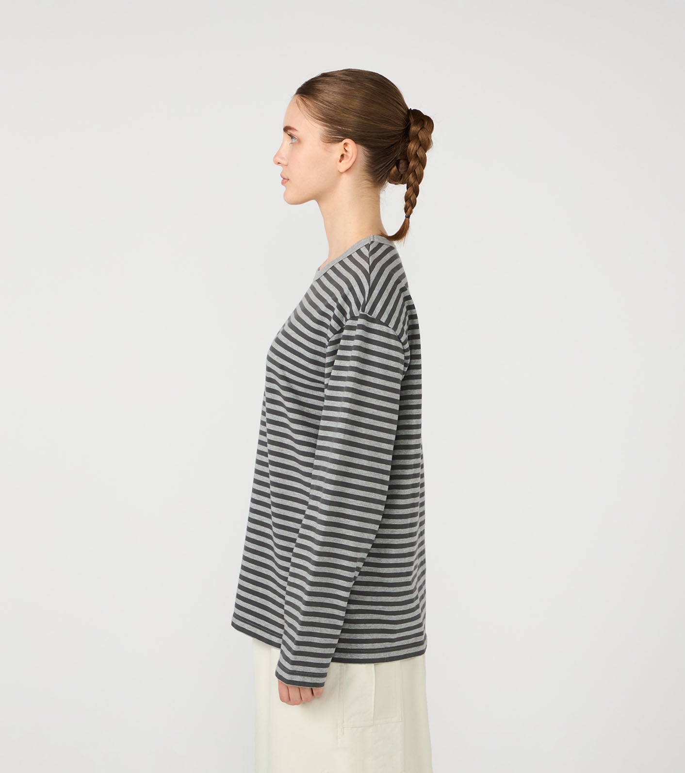 nanamica COOLMAX Stripe Jersey L/S Tee