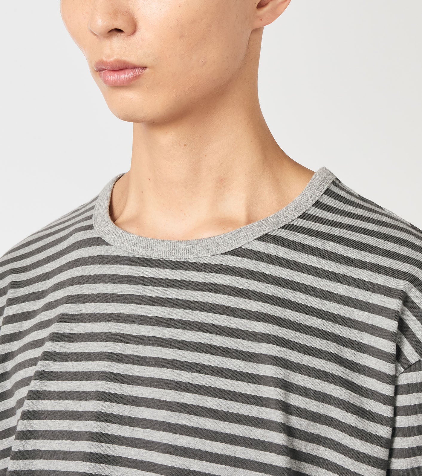 nanamica COOLMAX Stripe Jersey L/S Tee