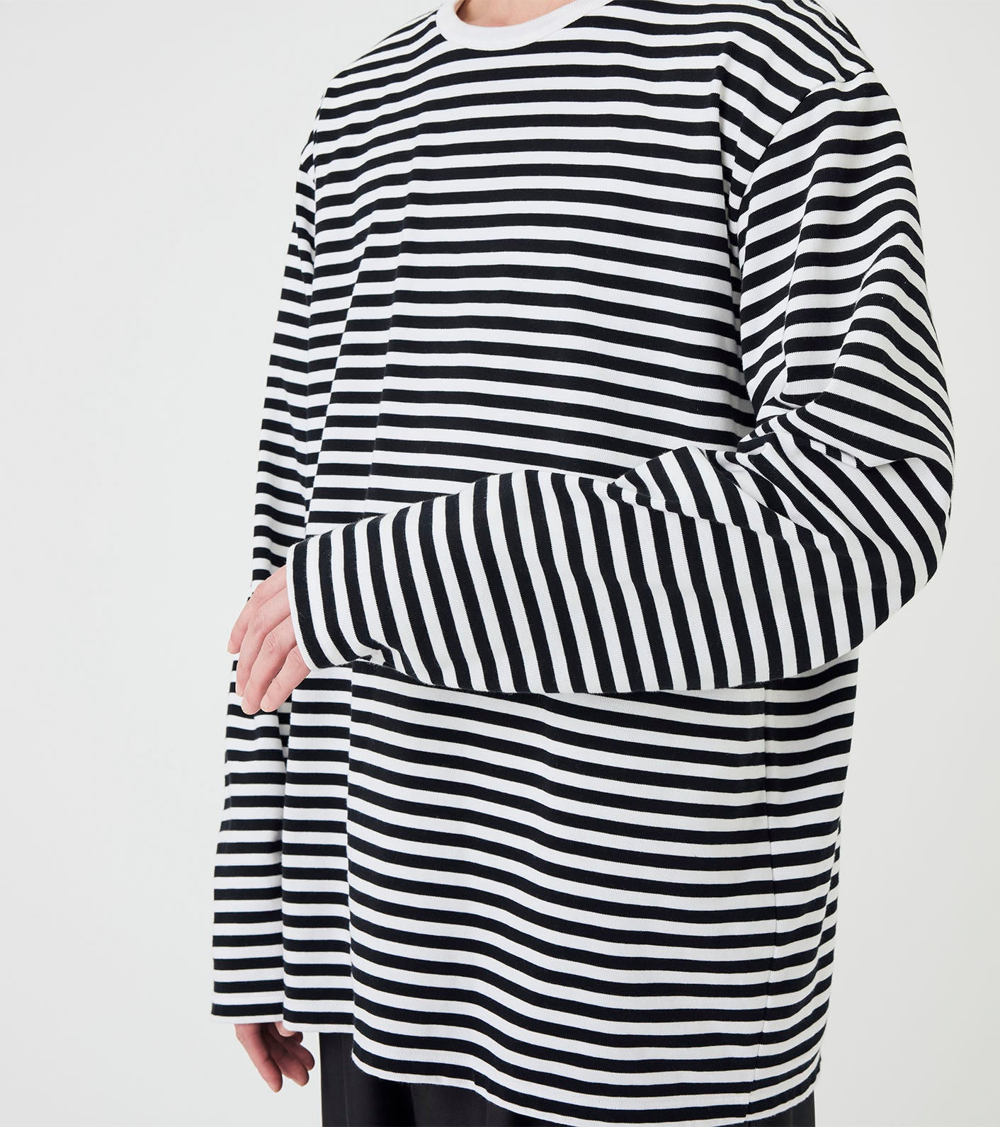 nanamica COOLMAX Stripe Jersey L/S Tee