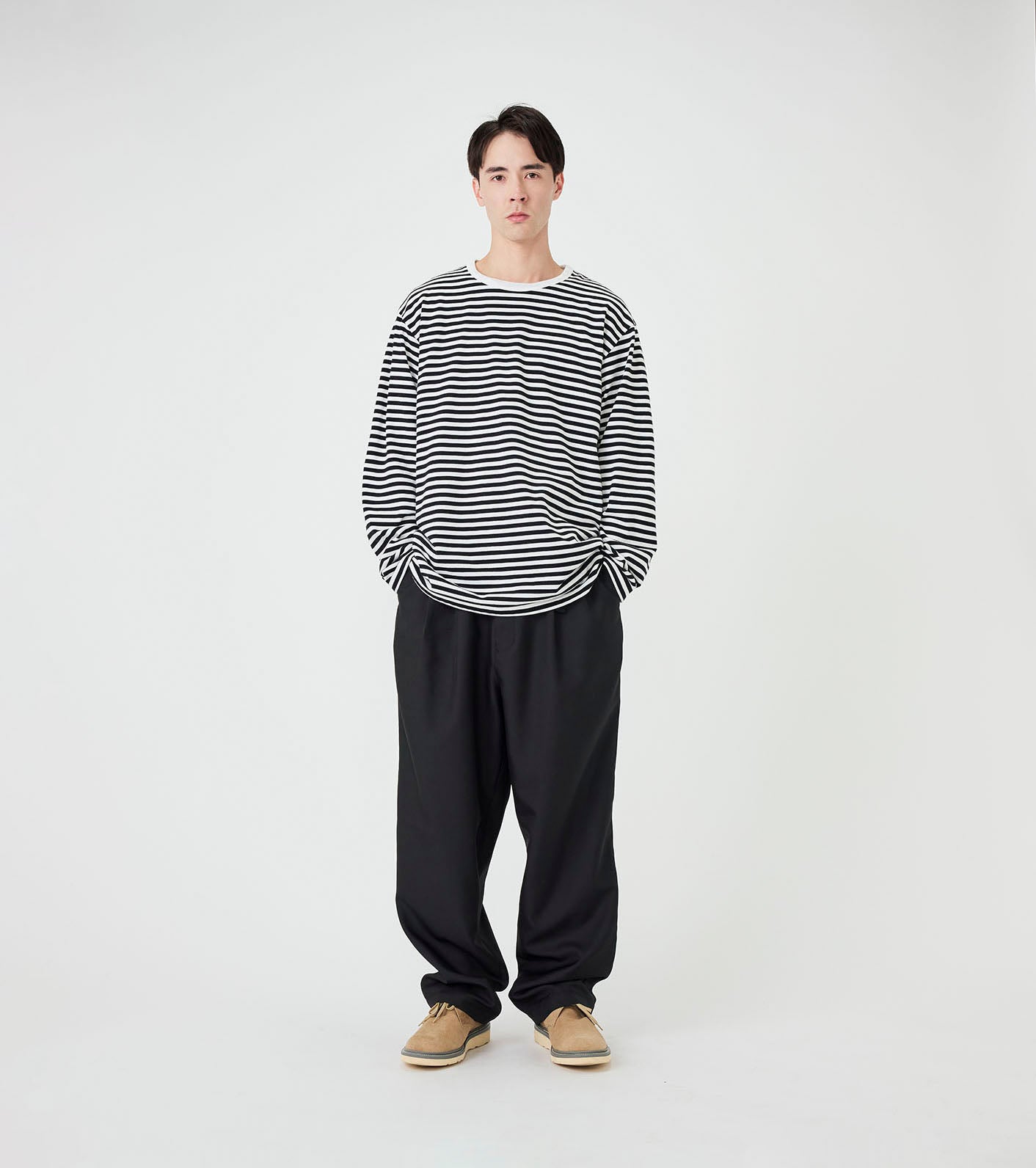 nanamica COOLMAX Stripe Jersey L/S Tee