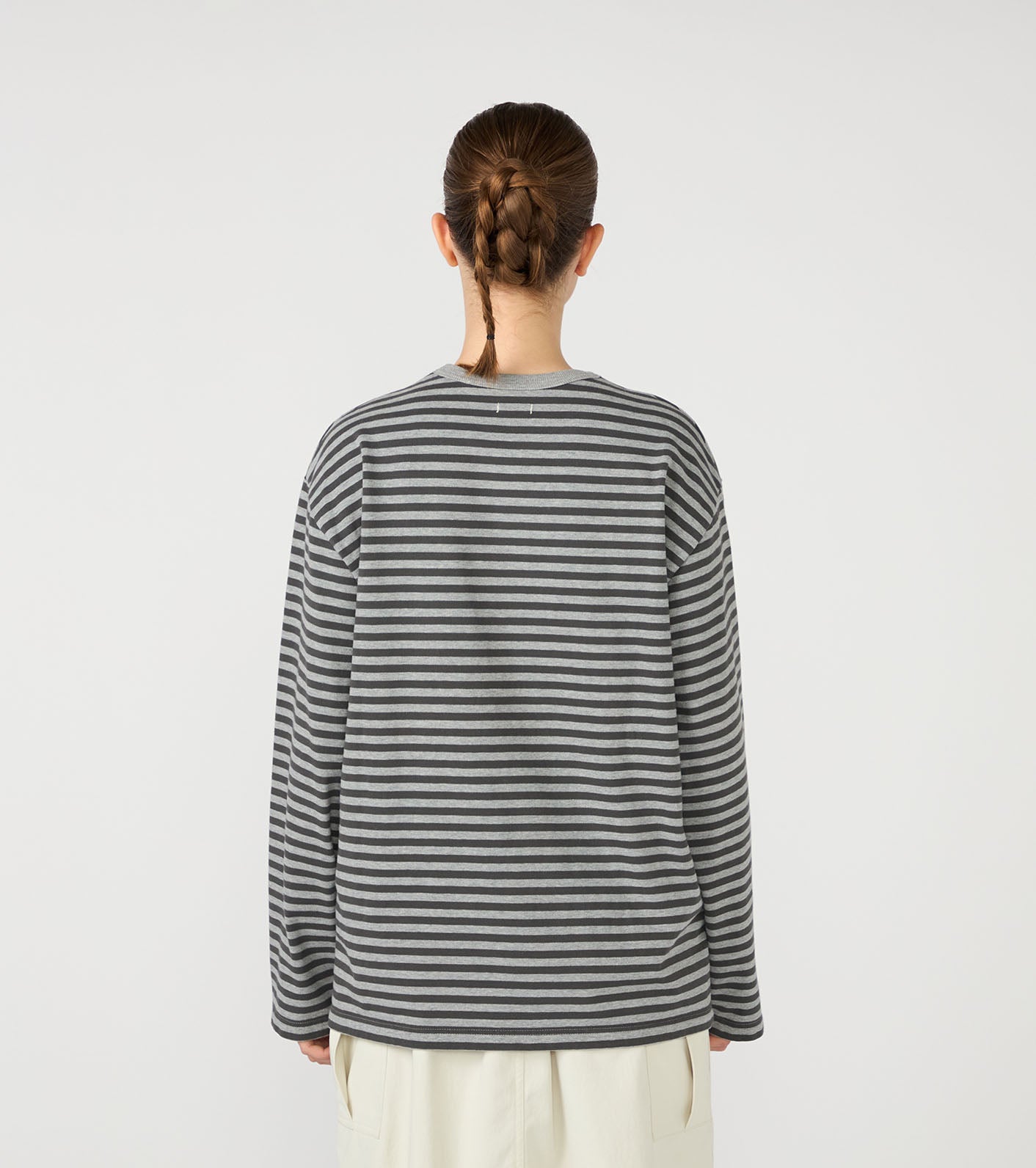 nanamica COOLMAX Stripe Jersey L/S Tee